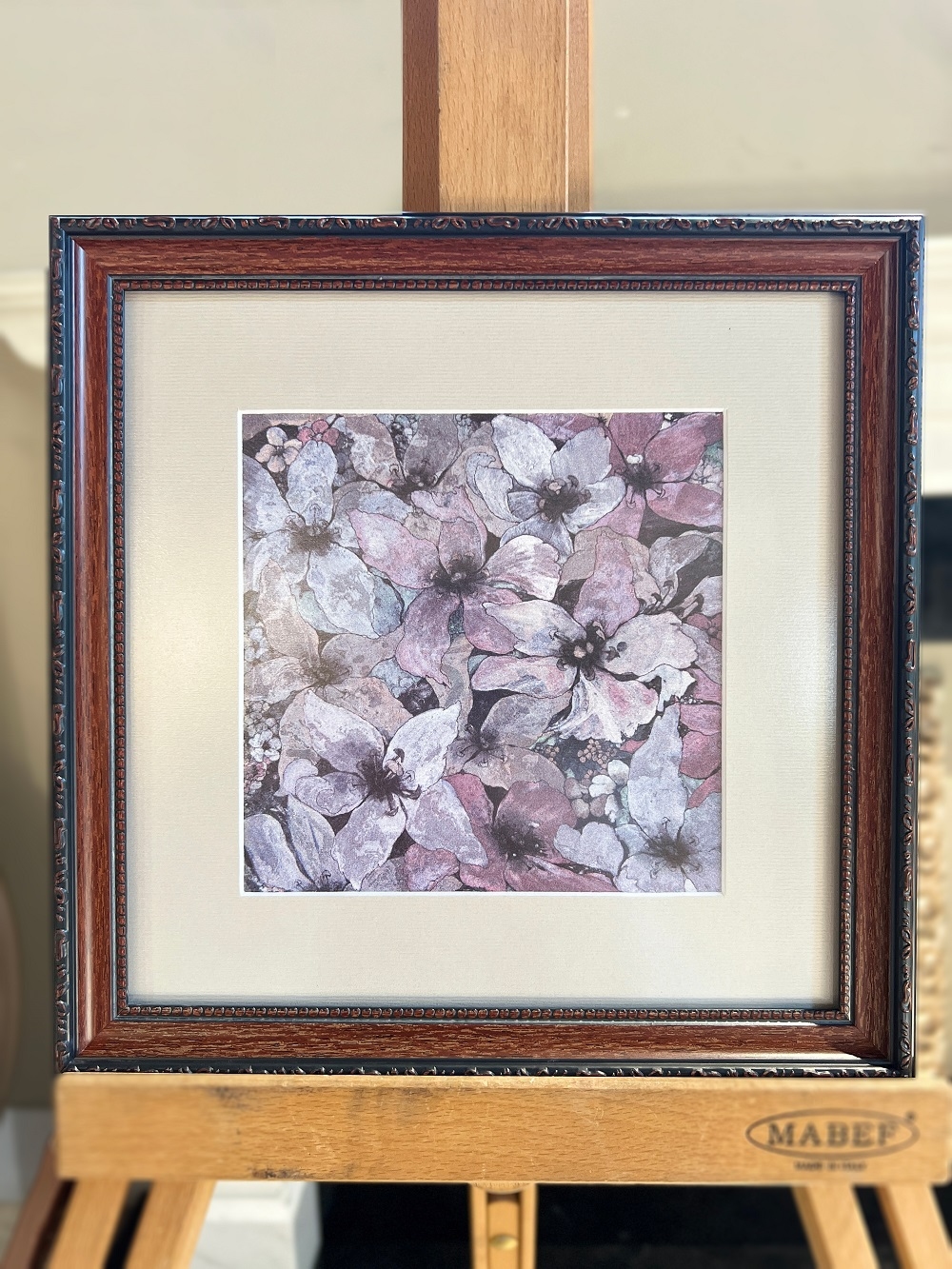 Frame with passepartout „Spring Flowers”